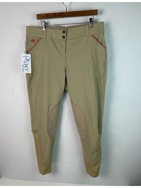 Piper By Smartpak Pants Womens 38R  Beige Breeches Equestrian Horse Riding